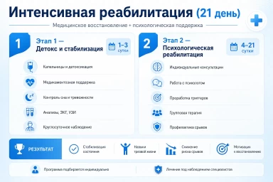 Реабилитация за 21 день в Котласе
